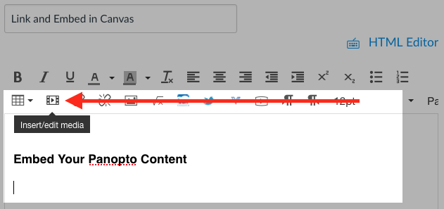 Canvas Rich Content Editor, cursor location and Insert/edit media button