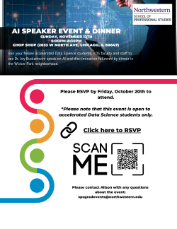 Flyer for AI Speaker Event