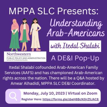 Flyer for Understanding Arab-Americans event